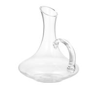OUNONA Carafe à Décanter Vin en Verre sans Plomb Forme Incision Arrondie avec Poignée Accessoire Pratique pour Élargir L'ambiance et Décoration de Bar