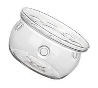 OUNONA Chauffe-théière en Verre Borosilicate avec Porte-thé intégré - Base chauffante pour théière avec durabilité Accrue - pour Service à thé à Domicile et au Bureau