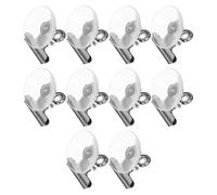 OUNONA Clips à Ventouse Ronds en Pvc et Fer, Support Réutilisable et Gain de Place Lot de 10 pour Fenêtres et Carrelages, pour Cuisines et Salles de Bain