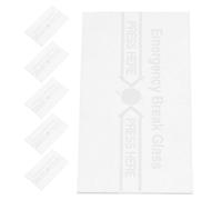 OUNONA Couvercles en Verre Transparent Résistants la Température Lot de 6 Protection Facile à Remplacer pour Alarme Incendie pour Points D'appel D'urgence