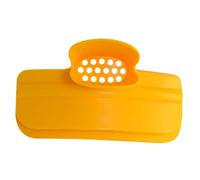 OUNONA Déflecteur de Bord de Casserole en Silicone Jaune Cuisine, Passoire Facile à Clipser, Anti-déversement, pour Séparer Soupe et Impuretés Cuisine