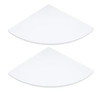 OUNONA Étagère d'angle de Salle de Bain en PVC Blanc Surface Lisse et Design Simple pour Rangement Solide Balcon ou Salle de Bain