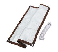 OUNONA Filet D'ombrage Épais 1 Pièce en Aluminium, Respirant, Léger, Blanc | Jardin et Cour, Isolation Thermique, Humidification, Livré avec Corde, Usage Extérieur