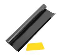 OUNONA Film Occultant pour Vitres 50x100 Cm Noir Opaque en PVC Adhésif, Protection Lumière Et UV, pour Chambre Et Bureau, Rouleau Autocollant De Fenêtre Intime