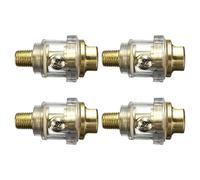 OUNONA Graisseur pneumatique 4 pièces mini-lubrificateur de compresseur d'air avec interface 1/4, aluminium, pour utilisation en atelier et réparation automobile