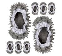OUNONA Housses de Chaussures Lavables 8pcs pour Nettoyage de Sol, Forte Absorption, Matière Chenil, Cuisine et Maison