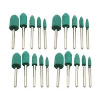 OUNONA Kit de 100 Têtes de Polissage en Éponge Caoutchouc Vert, Pointe Fine 3mm, pour Polissage et Meulage de Surfaces Métalliques et Pièces de Travail