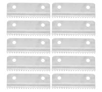 OUNONA Lot de 10 lames de rechange en métal pour dérouleur de ruban adhésif, avec dents dentelées - 5,6 x 2,3 cm (2,2 x 0,9 pouces) - Outil de coupe pour ruban adhésif, idéal pour la maison, le