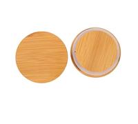 OUNONA Lot De 2 Couvercles De Théière Transparents en Bambou, Diamètre Standard, Couvercle De Pichet Remplaçable, Protecteur Quotidien sans Fuite, Accessoires pour Théière en Verre à Usage Domestique