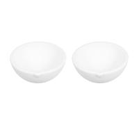 OUNONA Lot de 2 creusets à Quartz pour Fonte de métal - Petits moules à Haute température - Pots à Bijoux en Or et Argent - Pince à creuset - Petit Pot - Outil de Profondeur à Quartz pour affiner Le