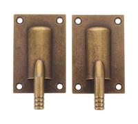 OUNONA Lot de 2 orifices de vidange pour plateau à thé : pièce de drainage en alliage de zinc - interface 1,2 x 0,8 cm, accessoire de remplacement pour la vidange du plateau à thé, empêche