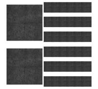 OUNONA Lot de 50 serviettes noires pour boissons : serviettes jetables pour les mains - 25 x 25 cm - de cocktail jetables pour bars, mariages, fêtes et événements - de bar pour réceptions