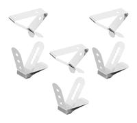 OUNONA Lot de 6 pinces pour sonde de thermomètre, pinces latérales en | Support de thermomètre pour barbecue, facile à nettoyer et doté de différents types de trous, pour une utilisation