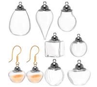 OUNONA Lot de 7 Mini Bouteilles en Verre Flacons de Potion pour Décoration Mariage Lune de Miel Design Délicat et Visibilité Facile pour Huiles Essentielles et Parfums