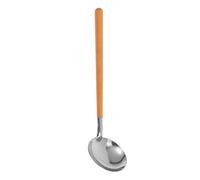 OUNONA Louche à Soupe Ustensile de Service Polyvalent Design Intégré avec Manche en Bois en Acier Inoxydable Cuisine Familiale et Professionnelle
