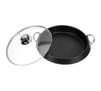 OUNONA Marmite Coréenne en Alliage D'aluminium Poignée, Ustensile Cuisine Facile à Nettoyer, Design Lisse pour Cuisson au Grill Gaz