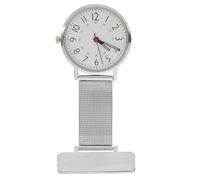 OUNONA Montre à Gousset D'infirmière Précision Horaire en Acier Inoxydable Argenté Design Suspendu Poitrine pour Milieux Médicaux et Hôpitaux