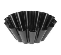 OUNONA Moules à tartelettes aux œufs : Moule à tartelettes antiadhésif en acier au carbone, diamètre du haut : 10,4 cm, diamètre du : 6,4 cm, idéal pour la pâtisserie maison.