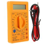OUNONA Multimètre Numérique Couleur Aléatoire avec Écran Lcd 3 1/2 830d Accessoire Sonde Multifonction Testeur de Diode, Boîtier Abs Jaune pour Débutants