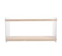 OUNONA Organisateur à café à 2 niveaux : étagère porte-tasses pour matcha, fouet, bol, cuillère, tamis - étagère de rangement pour thé et café dans la salle à manger ou le bar.