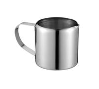 OUNONA Pichet de Lait en Acier Inoxydable 85,5ml Portable Poignée, Facile à Nettoyer, Design Élégant pour Usage Maison Chambre