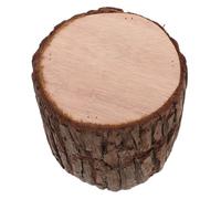 OUNONA Pilier en Bois Réaliste Couleur Café pour Décoration Maison et Mariage, Souche Polie Facile à Transporter, Design Rustique comme Support Bougie ou Centre de Table