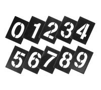 OUNONA Pochoirs Hauteur 10cm Réutilisables pour Peinture sur Bois en Pvc 0,5mm, 10 Pièces Outils Faciles à Utiliser pour Decoration et Loisirs de Vacances