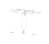 OUNONA Présentoir à Glace Facile à Installer Amovible en Acrylique Transparent 8 Trous Bords Polis pour Décoration DIY et Présentation de Gâteaux ou Bonbons