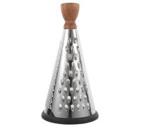 OUNONA Râpe À Fromage En Acier Inoxydable Avec Manche En Bois Ergonomique Râpe Conique Multifonction Pour Fromage Légumes Chocolat Cuisine Et Restaurant
