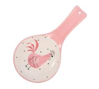 OUNONA Repose-cuillère Petit Support Cuisine Décoratif et Pratique Motif Imprimé en Céramique Porte-cuillère Compact Lavable pour Usage Quotidien pour Table et Restauration