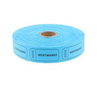 OUNONA Rouleau de 1000 tickets de tombola - Billets pour concours, récompenses scolaires, jeux de kermesse, bleu ciel