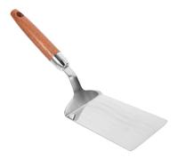 OUNONA Spatule en Acier Inoxydable Cuisine, Outil Polyvalent Lame Coudée et Manche Ergonomique, pour Crêpes et Cuisson de Steak Plancha