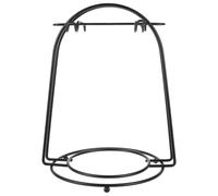 OUNONA Support à tasses à café en métal avec 4 crochets, organisateur | Porte-tasses à café suspendu, avec une base ronde pour une stabilité optimale et éviter tout basculement.