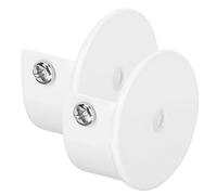 OUNONA Support de Fixation pour Tringle à Rideau 28mm en Alliage Blanc, Lot de 2 Pièces, Robuste et Facile à Installer pour Placard ou Fenêtre