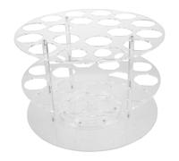 OUNONA Support de Rangement Rotatif pour Rouleaux en Acrylique et Métal, 18 | Plateau Pivotant 360°, Bords Arrondis, Stable, Accès Facile et Rangement Compact