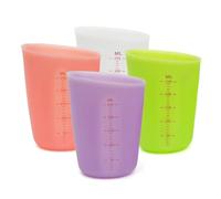OUNONA Tasse à Mesurer Facile à Verser en Silicone Translucide de 250 Ml Double Échelle Couleur Aléatoire Pâtisserie et Cafetière