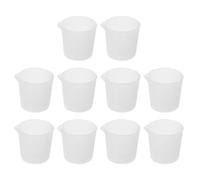 OUNONA Tasses à Mesurer en Silicone 30 Ml Lot de 10 pour Résine Époxy avec Pichets Souples Antiadhésifs pour Loisirs Créatifs et Fabrication de Bijoux