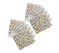 OUNONA Tatouages Temporaires Léopard 12 Pcs Waterproof Effet Film D’Impression par Immersion - Autocollants Peau Réalistes pour Corps Festivals Cosplay et Maquillage Artistique