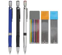 oupados 3 Pièces Crayons Mécaniques Porte 2B Crayon Criterium de Dessin | Mines 2,0 mm avec 2 Étuis Recharges Noir et 1 Étuis Recharges de Couleur pour Croquis d'Art, Écriture, Marqueur