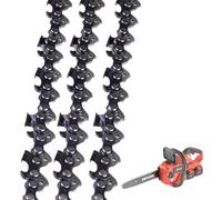 oupados Lot de 3 chaînes de tronçonneuse, pas de 0,325 cm calibre 1,5 mm | 76 maillons pour barre de 55 cm, chaînes semi-ciselées, compatibles avec les têtes d'outils de conception à 90 degrés