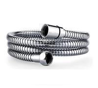 Oupukle Flexible de Douche 1,5m Tuyau de douche en acier inoxydable avec protection anti-torsion, flexible douche universel avec double âme en laiton de qualité supérieure-Standard G1/2" (150cm)