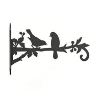 our fave Crochet mural en métal pour plantes en pot avec motifs artistiques d'oiseaux Convient pour les salons et les patios Support de plantes en métal solide