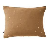 OUREA MOTIF - Taie d'Oreiller 50x70cm Gaze de Coton Camel à Pois Dorés - Altobuy Marron G