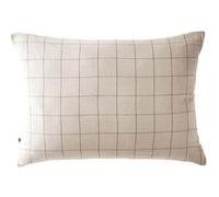 OUREA MOTIF - Taie d'Oreiller 50x70cm Gaze de Coton Pampa à Grands Carreaux - Altobuy Beige G