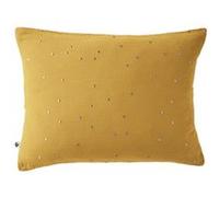 OUREA MOTIF - Taie d'Oreiller 50x70cm Gaze de Coton Safran à Pois Dorés - Altobuy Jaune G