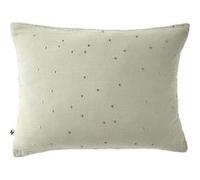 OUREA MOTIF - Taie d'Oreiller 50x70cm Gaze de Coton Vert d'Eau à Pois Dorés - Altobuy Vert G