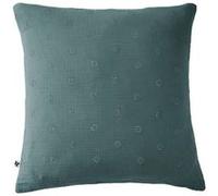 OUREA MOTIF - Taie d'Oreiller 60x60cm Gaze de Coton Canard à Fleurs Ajourées - Altobuy Bleu G