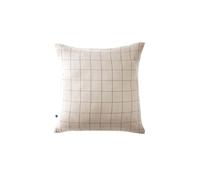 OUREA MOTIF - Taie d'Oreiller 60x60cm Gaze de Coton Pampa à Grands Carreaux - Altobuy Beige G