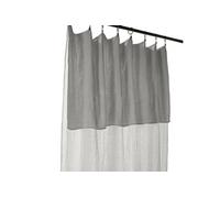 OUREA - Rideau Ajustable 140x300 cm Gaze de Coton Nuage + 8 Anneaux Pince - ACTOME