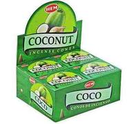 Ourlet de noix de coco 10 Cônes d'encens